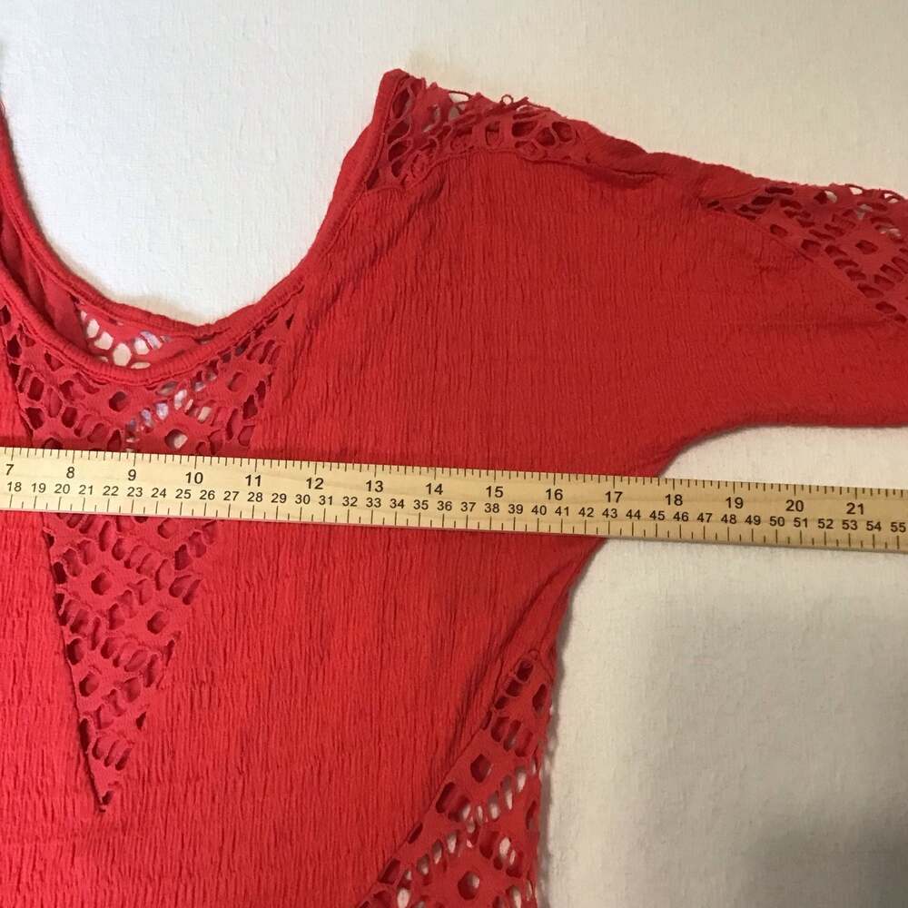 Free People To The Point Crochet Mini Flare Dress Small Summer Boho Chic - Picture 4 of 9